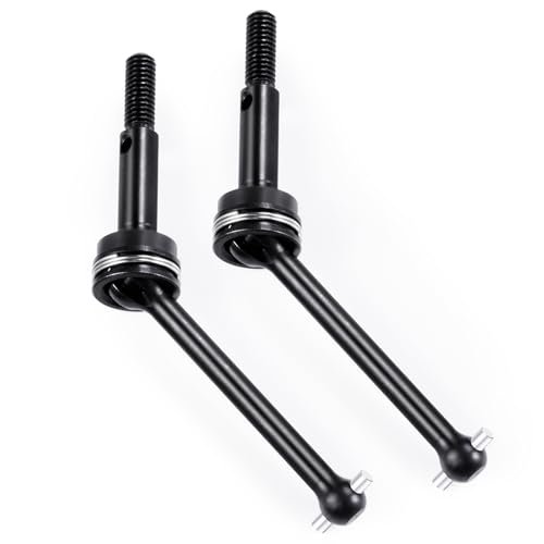 MORFUM 2PCS Steel Universal CVD Drive Shaft for Destiny RC Touring Car TT02 Upgrade