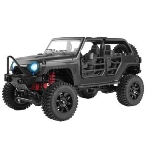 SVERTIBO 1 12 Scale RC Rock Crawler Jeep Body MN 128 Off Road Truck 4x4 Remote Control Car for Adults Hobby Gifts Black