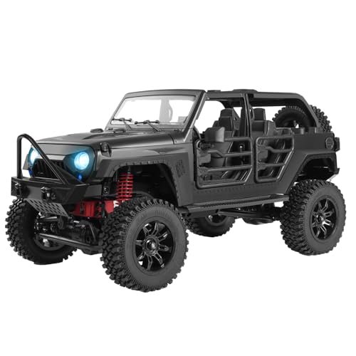SVERTIBO 1 12 Scale RC Rock Crawler Jeep Body MN 128 Off Road Truck 4x4 Remote Control Car for Adults Hobby Gifts Black