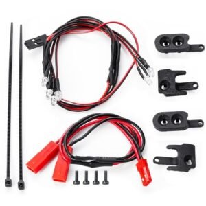 JGGZONE Ascent 18 RC Car Tool Kits Front Rear LED Light Lamp for Redcat Ascent 18 1 18 Scale RC Rock Crawler Upgrades Replacement Parts