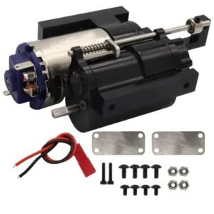 WPL K970 Excavator RC Full Metal Three Generation Speed Gearbox Transmission with Servo Upgrade Accessories Black