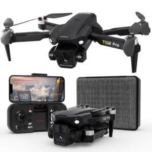 Toladrone TD12Pro Wind RC Drone with 1080P HD Camera Brushless Motor and Optical Flow Positioning for Outdoor Photography