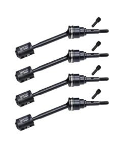 4140 Carbon Steel Front and Rear CVD Driveshafts with Drive Cups for Savage RC Monster Truck Upgrades