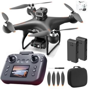 S116 GPS Outdoor RC Blimp with Screen Controller Two Batteries Brushless Motor and Black Carrying Case