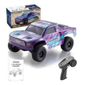 BEEZRC 1/24 FSC Chaser Best 4WD Short Course RC Truck RTR Fast Off Road Remote Control Car for Adults Beginners Purple
