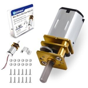 Usdrwam 3Pcs Mini Micro N20 Gear Motor DC 3V 6V High Torque Speed Reduction for Mini Jet Engine RC Car Robot Model DIY Engine Toys
