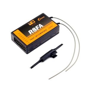 Corona R8FA 2.4Ghz FPV Receiver 8CH FASST HV Receiver with Control Throw Measuring Tool for RC Airplanes Compatible with FUTABA FASST Remote Control T6EX T8FG 10CG 14SG 3PM 4PKS