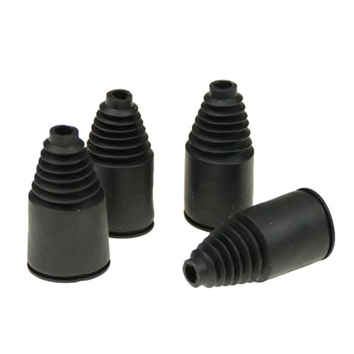Ecoyin Dustproof Sleeves Half Shaft Rubber Axle Boot 4pcs Compatible with 1/5 Hpi Rofun Rovan Km Mcd Redcat Rcmk Baja 5b 5t 5sc Truck Rc Car Parts Black