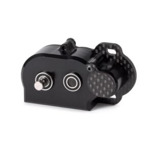 HooCrawler 1 10 RC Straight Axle Transmission 48Pitch Tiny Gearbox for F10 RC Axles Axial AR44 AR45 Vanquish F9 F10 LCG Chassis Black