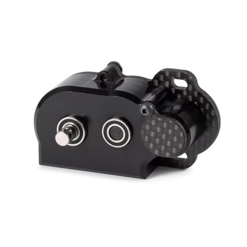 HooCrawler 1 10 RC Straight Axle Transmission 48Pitch Tiny Gearbox for F10 RC Axles Axial AR44 AR45 Vanquish F9 F10 LCG Chassis Black