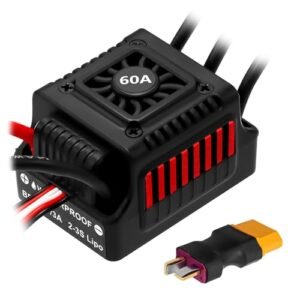 Hobby Fans Upgraded 60A Brushless ESC 2 3S Electronic Speed Controller Waterproof ESC Best Budget Hobby RC Car