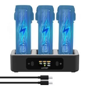 LKTOP HR RC Shocks Compatible Replacement DJI Avata 2 Battery Charging Hub 100W Two Way USB C Fast Charger with LED Screen