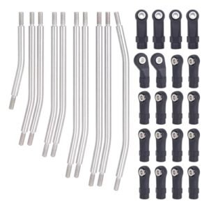 10Pcs Stainless Steel Link Rod Linkage 313mm Wheelbase Upgrade Parts for Axial SCX10 II 90046 1 10 Crawler Car Best Budget RC Car Reddit