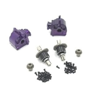 DUHWQ Metal Gearbox Cover and Differential Upgrade for RC Planes San Jose Enthusiasts Compatible with 1/14 144010 144001 144002 and 1/12 124016 124017 124018 124019 Models Purple