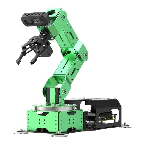 HIWONDER ROS2 ROS1 Robotic Arm Jetson Orin Nano 6DOF Flexible Robot Arm Kits Open Source AI Vision Programming Smart Robot for Education