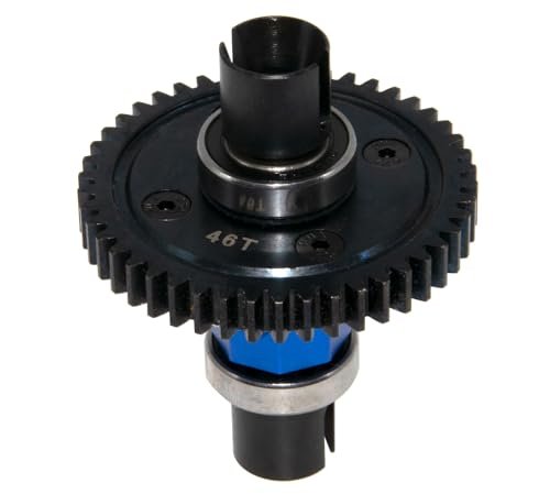 Traxxas Sledge 46T Center Differential Locker Spool Upgrade for Monster Jam Zombie RC Truck 1/8 Scale 4WD 95076 4 Steel Diff Part Dark Blue