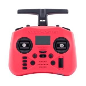 Radiomaster Pocket Crush ExpressLRS Tamiya RC Radio Controller 2 4G 16CH ELRS Transmitter Hall Gimbal for RC FPV Drone Quadcopter Remote Control Cherry Red ELRS M2