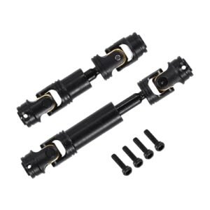 MECCANIXITY 2Pcs 1/18 RC Drive Shaft CVD Metal Universal Replacement Upgrade Parts for RC Cars TRX 4M 49 50mm 55 75mm