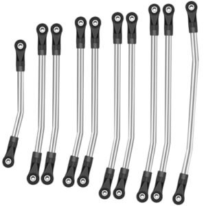 Axial SCX10 SCX10II 90046 313mm 324mm Metal Link Set Linkage Steering Rod RC Car Repair Kit