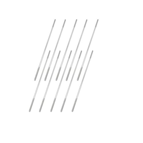 10PCS M2X100mm Stainless Steel Double End Threaded Pushrod Connector for RC Model Airplane Parts Helicopter Car Boat DIY Toys
