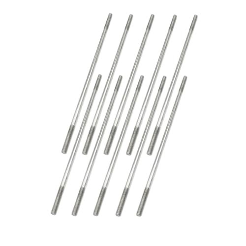 10PCS M3X100mm Stainless Steel Double End Threaded Pushrod Connector for RC Toy Parts Airplane Helicopter Car Boat DIY Models
