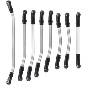 RCLIONS Stainless Steel High Clearance Suspension Links for 1 10th Element Enduro ECTO Zuul Upgrade Element RC Parts