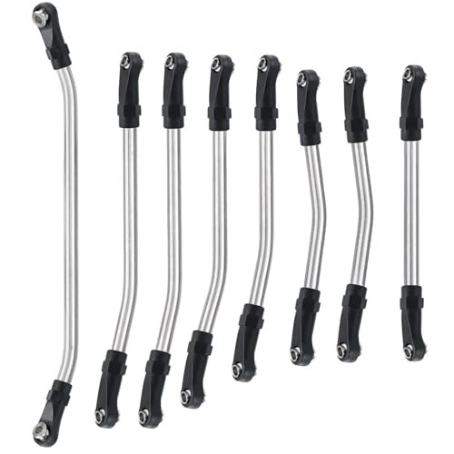 RCLIONS Stainless Steel High Clearance Suspension Links for 1 10th Element Enduro ECTO Zuul Upgrade Element RC Parts