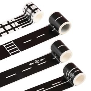 WALWAL Road Railway Tape Set for 1 50 RC Truck and Toy Cars Track Trains 1 Rolls Highway 1 Rolls Speed Limit 50 1 Rolls Speed Limit 100 1 Rolls Railroad Tape