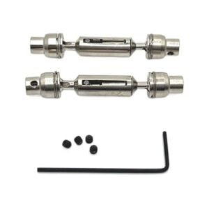 WPL 1/16 C64 C74 1 JA11 RC Car Metal Upgrade Front Rear Drive Shafts Silver