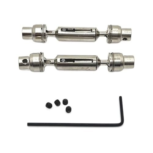 WPL 1/16 C64 C74 1 JA11 RC Car Metal Upgrade Front Rear Drive Shafts Silver