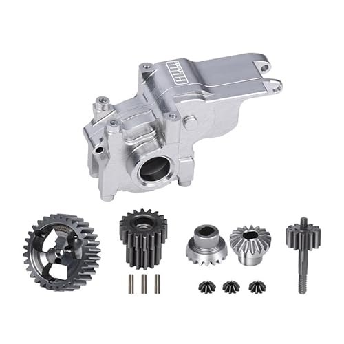 LOSI Aluminum 7075 Alloy Transmission Case and 40Cr Steel Gear Set Upgrade for RC Stadium Truck Paint Jobs Customization
