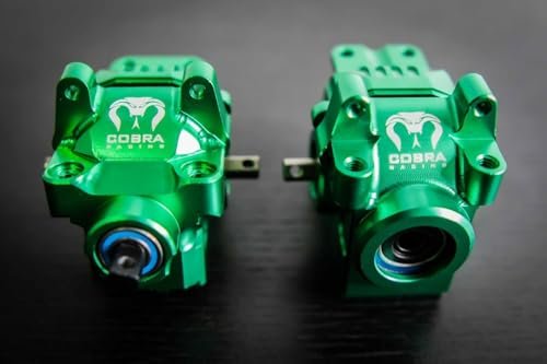 Cobra Racing CR Green Complete Differential Set Front and Rear for 4x4 Slash Rustler