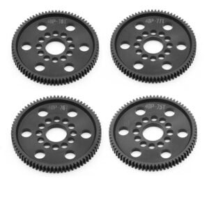 4PCS POM 48P Spur Gear Main Gear 75T 78T 82T 85T 88T 90T for 3Racing for Sakura S XI XIS CS D4 D5 1/10 RC Car Upgrade Parts(75-76-77-78T)