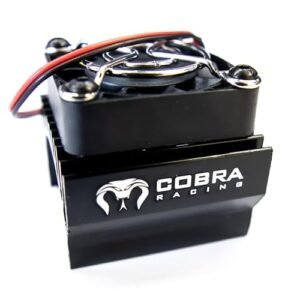 Cobra Racing Black Motor Cooling Fan for LOSI RC Trucks 4x4 and Other 1/10 1/8 Scale Models
