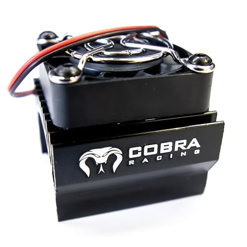 Cobra Racing Black Motor Cooling Fan for LOSI RC Trucks 4x4 and Other 1/10 1/8 Scale Models