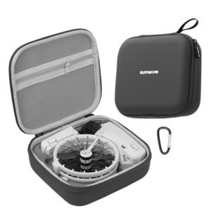 FSIDIWT RC Truck Bag Premium PU Leather Carrying Case for DJI Flip Drone Accessories Black