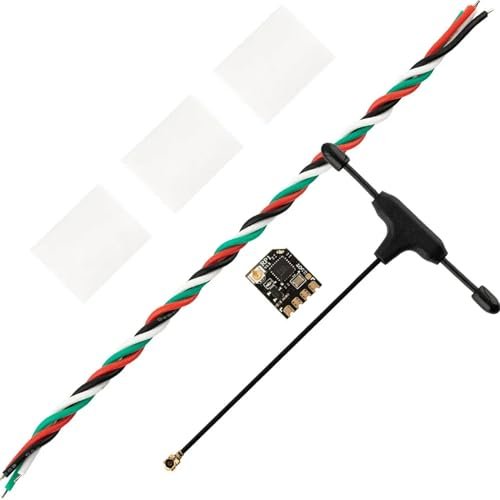 RP1 ELRS 2.4GHz Nano Receiver with 65mm UFL T Antenna Compatible with T 45 RC Jet and ELRS RC Transmitters