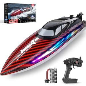 ProX Fast Electric RC Boat Parts High Speed Remote Control Boat with 7 Light Modes for Adults and Kids