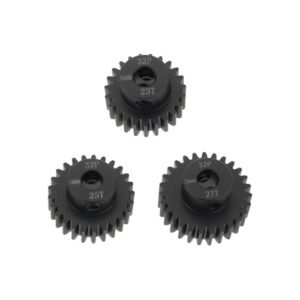 SG Store 3Pcs RC Pinion Gear 32P 5mm Mod 0.8 Pinion Gear Set 23T 25T 27T 40CRO Chrome Steel Pinion Motor Gear for M35A2 RC Truck