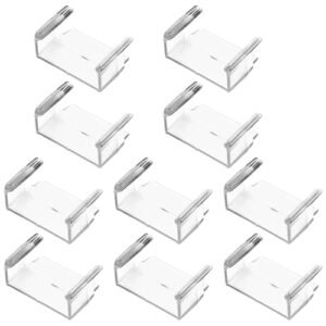 Big RC Train Track Connectors 10pcs Plastic Transparent Adapters Compatible with Brio Thomas Melissa Doug Wooden Train Toys