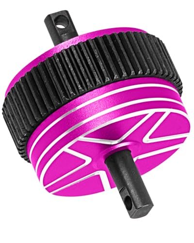 RcarmubWow RC Drift Differential Upgrade Kit for 1/10 Slash 2WD Stampede 2WD Bandit 2WD Rustler 2WD Harden Steel Alloy Transmission Pink