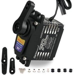 Stemedu 70KG Waterproof IP68 Brushless Servo Motor for Angel Wing Designs RC Cars Robots and Drones