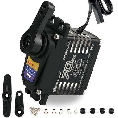 Stemedu 70KG Waterproof IP68 Brushless Servo Motor for Angel Wing Designs RC Cars Robots and Drones
