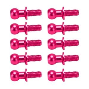 10PCS Aluminum Alloy Ball Link Track Rods for Tamiya TT01 TT02 RC Car Performance Upgrade at RC Track Los Angeles