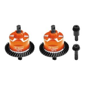 Traxxas RC Monster Truck Blaze Upgrade 4140 Carbon Steel 7075 Alloy Front Rear Complete Differential for 1 16 Mini Maxx 4WD and Mini XRT VXL 3S
