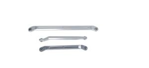 BeaxTurbo Racing CNC Aluminum 7075 Steering Links Set for Axial SCX6 Trail Honcho 1 6 RC Trail Truck Kits Silver