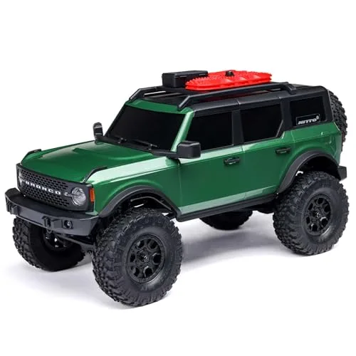 Axial 1/24 RC Truck SCX24 Ford Bronco 4X4 RTR Brushed Rock Crawler with Battery and Charger Green AXI00006V2T5