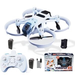 HISINGY Firefly EX Combo Toy Drones for Kids,2 Batteries,High Efficiency Battery Charger(Within 25 mins), Fun Mini Drones for Kids