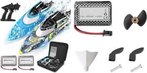 BEZGAR TX2P1 RC Boat with Accessories Package