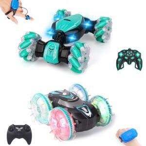 AHCo. Amphibious Remote Control Car Boat with Gesture Sensing RC Stunt Car Toys Bundle